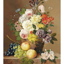 Схема вышивки «Цветочный натюрморт.»