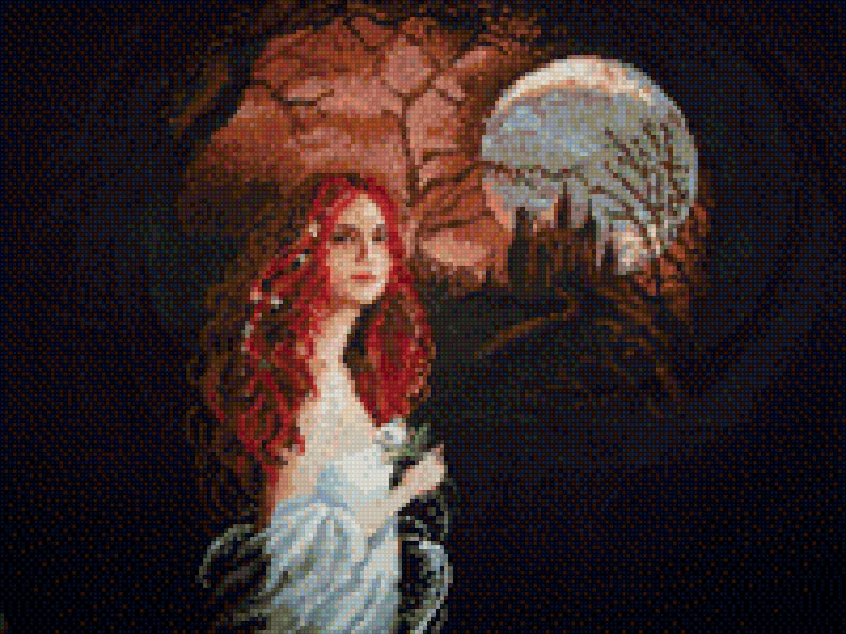 Девушка в ночи - предпросмотр