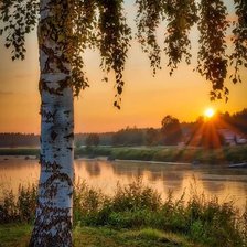 Схема вышивки «Закат»