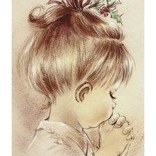 Схема вышивки «девочка»