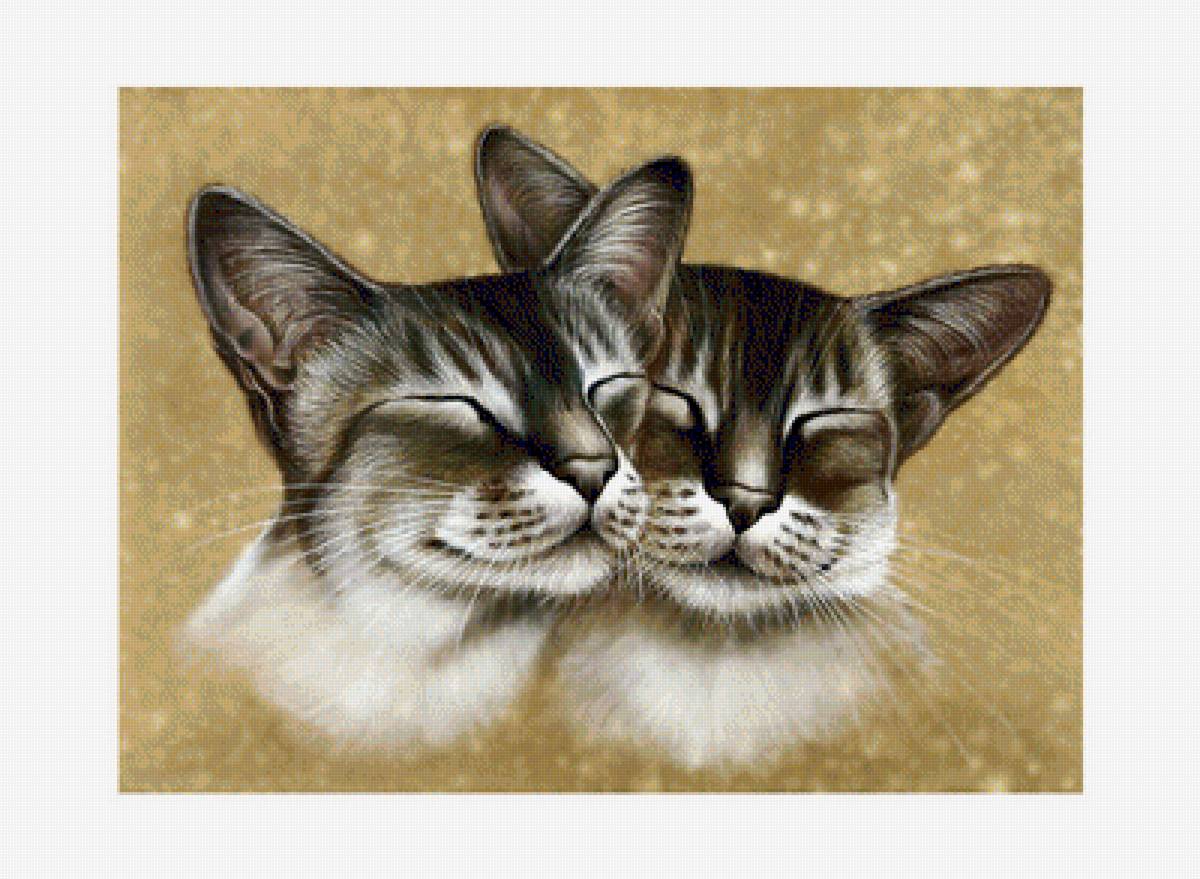 Коты. - живопись. - предпросмотр