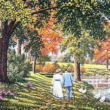 Схема вышивки «Прогулка»