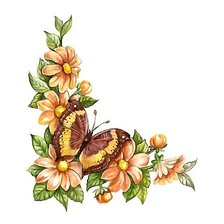 Схема вышивки «уголок для салфетки»