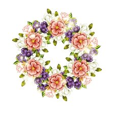 Схема вышивки «цветочный венок»