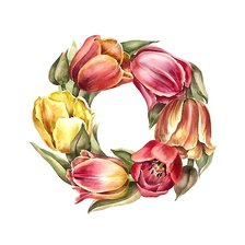 Схема вышивки «цветочный венок»