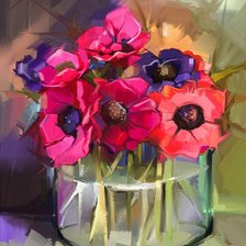 Схема вышивки «маки»