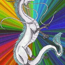 Схема вышивки «Дракон хоку»