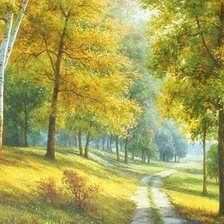 Схема вышивки «пейзаж»