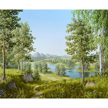 Схема вышивки «Пейзаж.»