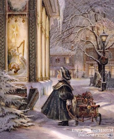 девочка с санками - ретро девочка зима - оригинал