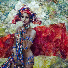 Схема вышивки «Between Spring and Summer.»