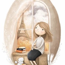 Схема вышивки «Девочка»