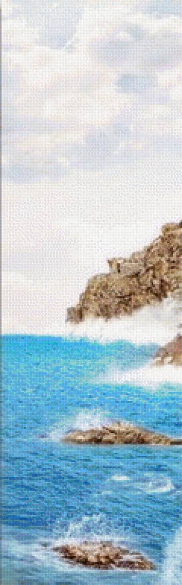 3 часть море - модульная картина, море - предпросмотр