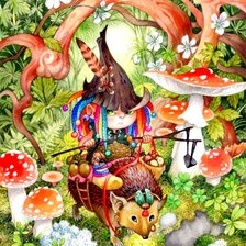 Схема вышивки «Серьезная фея»