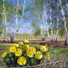 Схема вышивки «пейзаж»