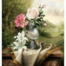 Цветочный натюрморт.