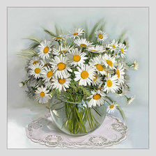 Схема вышивки «Ромашковый букет.»