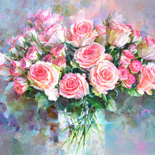 Схема вышивки «розы»