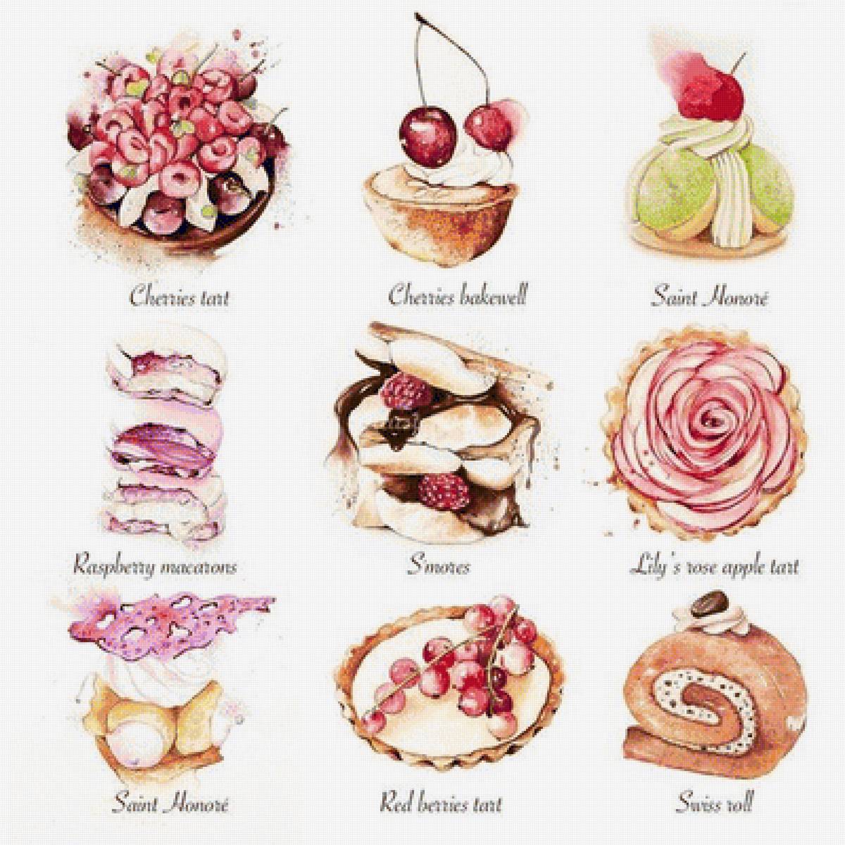 ПИРОЖЕНЫЕ-5 - торты-пирожные - предпросмотр