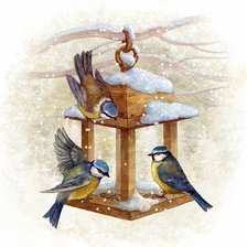 Схема вышивки «Годівничка»