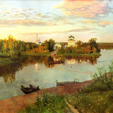 Схема вышивки «Вечерний Звон. Левитан»