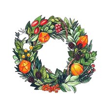 Схема вышивки «венок»