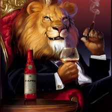 Схема вышивки «Царь лев»