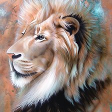 Схема вышивки «лев»