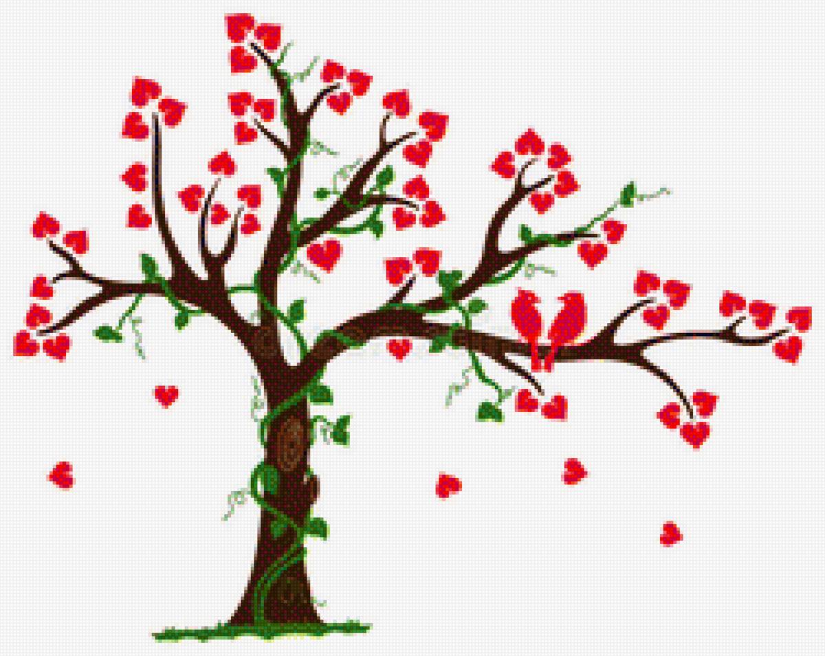 Arbol con corazones - предпросмотр