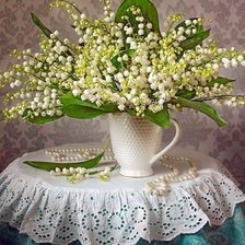 Схема вышивки «ландыши»