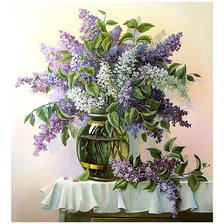 Схема вышивки «Букет сирени.»