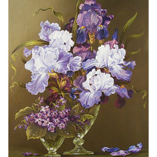 Схема вышивки «Ирисы.»