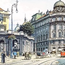 Схема вышивки «Старый город»