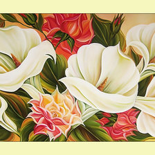 Схема вышивки «Каллы.»