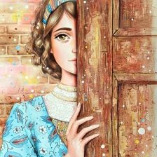 Схема вышивки «Девочка»