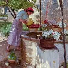 Схема вышивки «Winter In Liguria.»