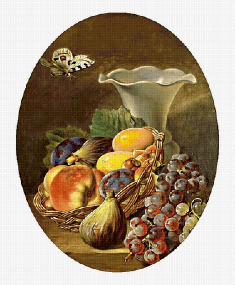 Серия "Натюрморты". - виноград, натюрморт, фрукты - предпросмотр