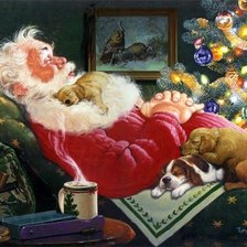 Схема вышивки «Дед Мороз»