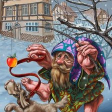 Схема вышивки «ПРОГУЛКА С СОБАЧКОЙ. Victor Molev»