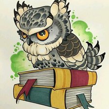 Схема вышивки «сова»