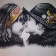 Схема вышивки «милая пара»