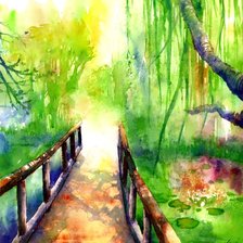 Схема вышивки «Дорога»