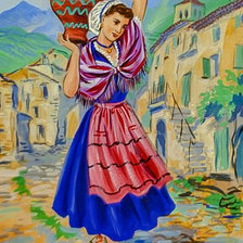 Схема вышивки «Maiden.»