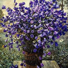 Схема вышивки «колокольчики»