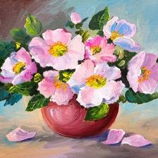 Схема вышивки «шиповник»