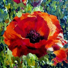 Схема вышивки «мак»