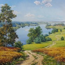 Схема вышивки «пейзаж»