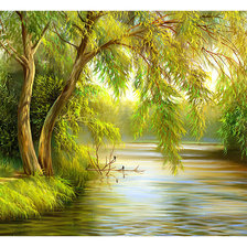 Схема вышивки «Пейзаж.»