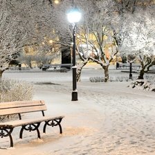 Схема вышивки «Зимняя аллея»