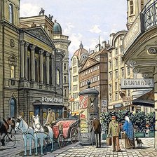 Схема вышивки «Старый город»